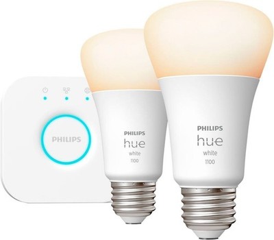 Philips Hue 563080 A19 Bluetooth 75W Smart LED Starter Kit White 2