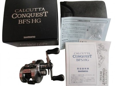 Shimano 17 Calcutta Conquest BFS HG rechte Köderrolle mit Box geschmeckt gebr...