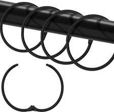 Shower Curtain Hooks Rings,24 Pcs Rustproof Metal Shower Hooks for Shower Curtai