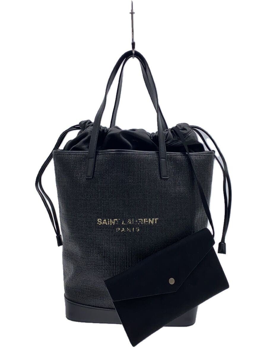 Borsa tote SAINT LAURENT con superficie sbucciata e sporco sul fondo orsacchiotto 551595