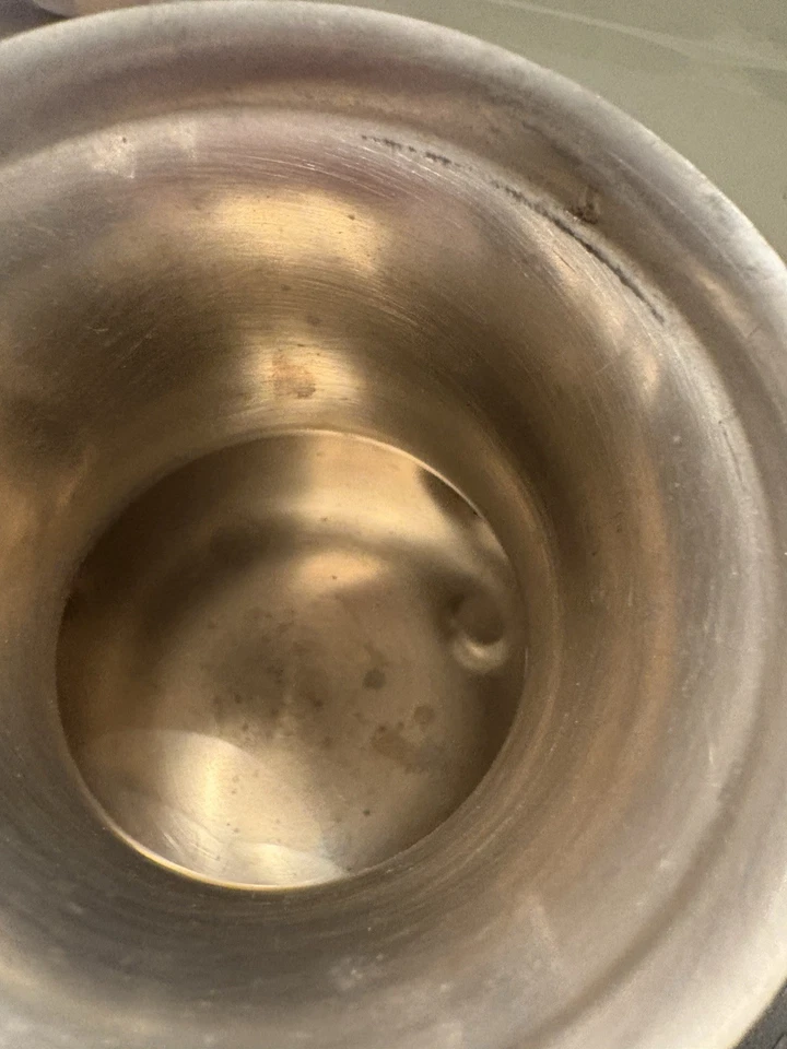 Tetera de peltre Preisner de colección patrón # 2061 y 2062 tapa con bisagras. Pequeña abolladura en el lateral Foto 4 de 4