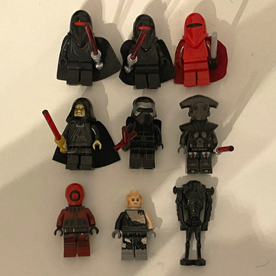 LEGO Star Wars Minifiguren Konvolut 9 Stück Figuren inkl. Droiden Kunststoff
