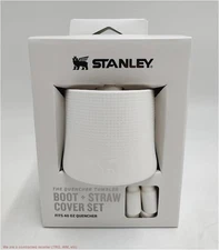 Stanley 40 oz Quencher Tumbler Boot with Straw Cover Pale Stone *SEE DEAL!!!*