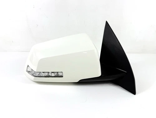 2007–2008 GMC Acadia Right Passenger Power Door Mirror White Manual Fold OEM
