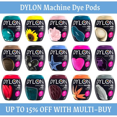 Packung mit 1/2/3 DYLON Machine Dye Pods 350g - verschiedene Farben erhältlich