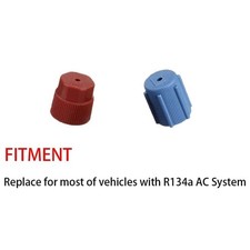 R134a Air Conditioning Caps High  Low Side Charging Port Seals 13mm  16mm 10x