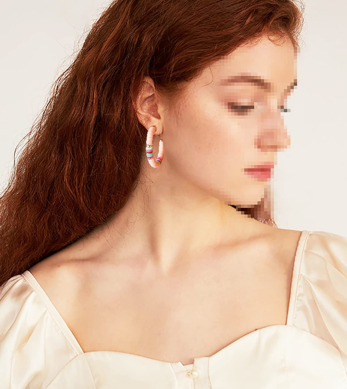 3000Pcs Clay Beads Flat Round Polymer Bead Vinyl Heishi Beads Flat Round Pol...