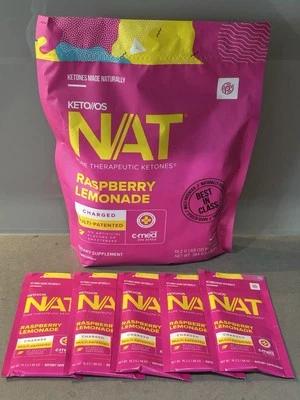 Pruvit Ketones NAT 20 Caffeine 5 Sachets Raspberry Lemonade FAST SHIPPING