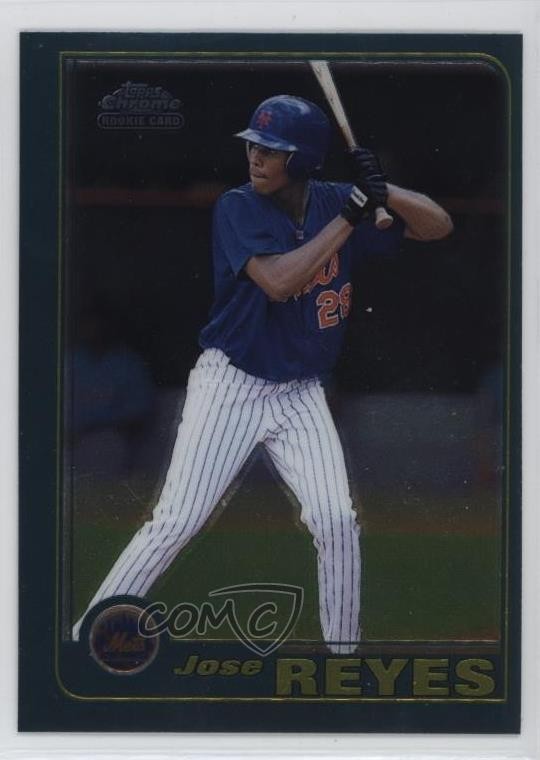 2001 Topps Traded & Rookies Chrome Jose Reyes #T242 0q3