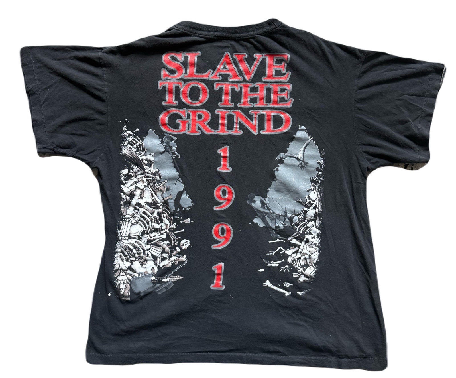 FILA Rara camicia vintage anni 90 Skid Row Metal Rock Grunge Slave To Grind Tour taglia XL