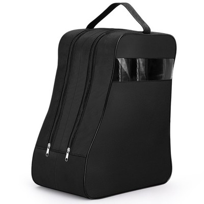 Aliceset 1 Pcs Black Boot Bags for Cowboy Two Separate Compartments Boots Por...