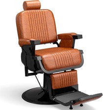 Vintage Barber Chair Hydraulic Reclining Salon Chair with 360  Swivel  Headrest