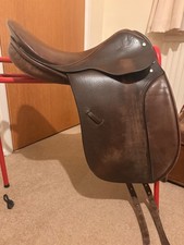 derby house brown leather dressage saddle