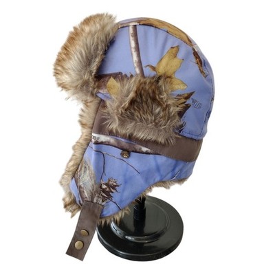 Realtree Purple Hot Shot Faux Fur-Trimmed Trapper Hat Thinsulate Medium Hunting