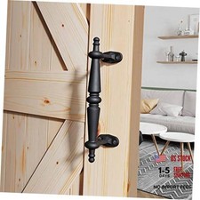 9" Barn Door Pull Handle, Rustic Black Aluminum Grab, Gate Handles, 9"-1 PACK 1