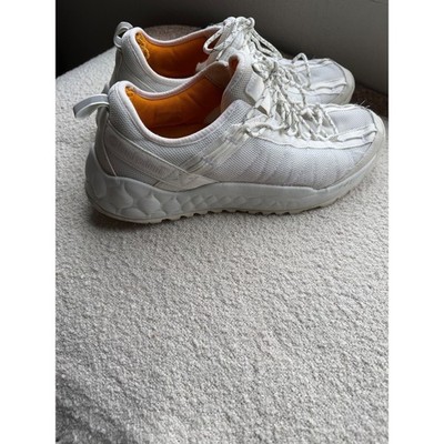 Timberland Solar Wave Low Mens 9 White Orange GreenStride Mesh Sneakers A2F98