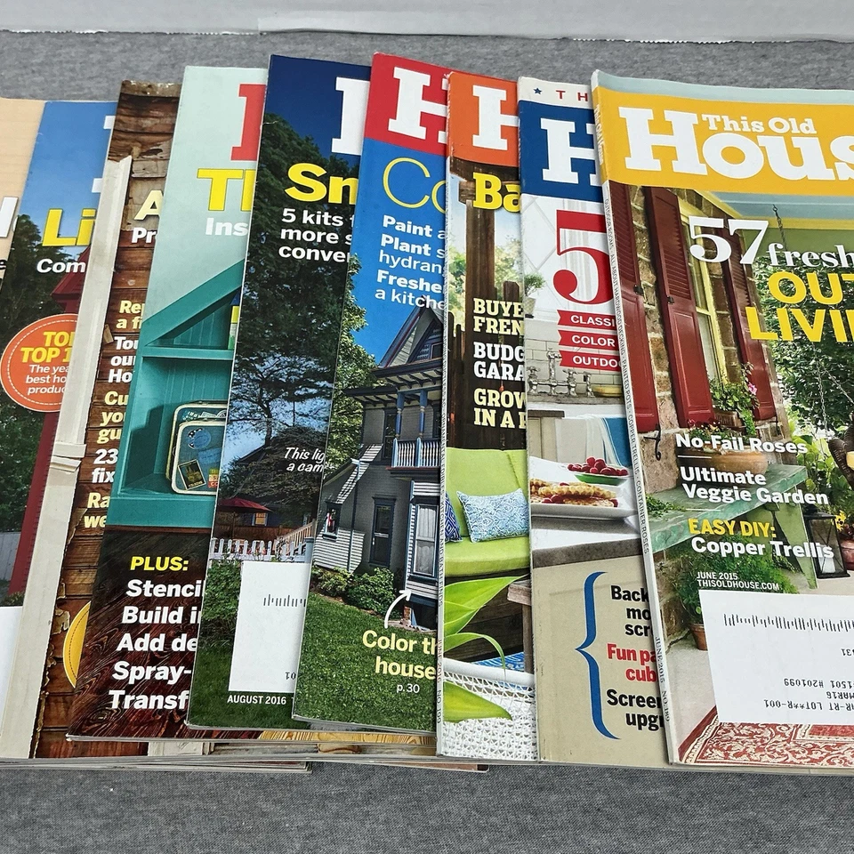 This Old House Magazine Lot (13 Issues) 2015–2017 DIY Renovation - Image 3 of 4