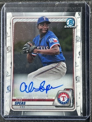 Speas, Alex - 2020 Bowman Chrome Prospect - Autograph - INV2
