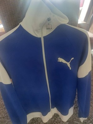 PUMA Retro Oldschool Vintage Trainingsjacke, 80er J. , Gr S, Top-Zustand, Blau-w