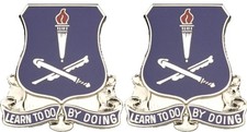 FINANCE SCHOOL Distinctive Unit Insignia - Pair