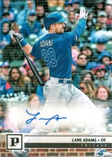 2018 Panini Chronicles Panini Signatures #PS-LA Lane Adams AU Chicago Cubs