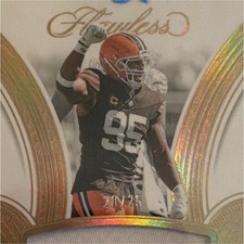 Panini 2025 Flawless Myles Garrett #PAT-MGT Patches /25 Browns Football