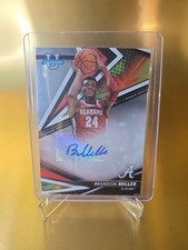 2022-23 Bowman University Brandon Miller Autograph