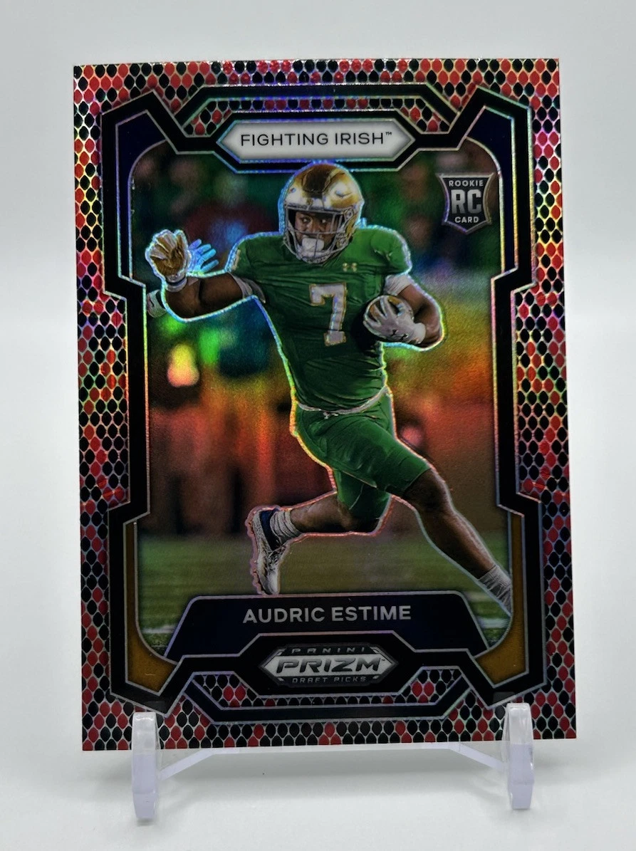 🔥Audric Estime SNAKESKIN (CASE HIT) ROOKIE #127 - 2024 Panini Prizm Draft SSP🔥