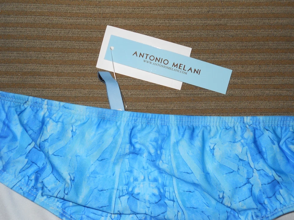 Antonio Melani Nuevo Mujer Cobalto Puma Túnel Corbata Bikini Parte Inferior M Traje de Baño Foto 2 de 3