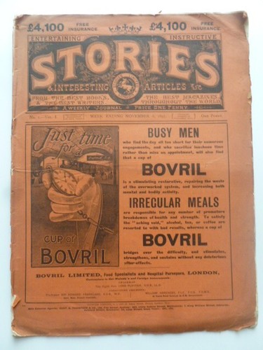 UK Story Paper – STORIES Vol. 1 No. 1, November 6, 1897 - 第 1/12 張圖片