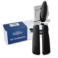 Heavy Duty Can Opener Smooth Edge Manual Stainless Steel with Ergonomic Handles