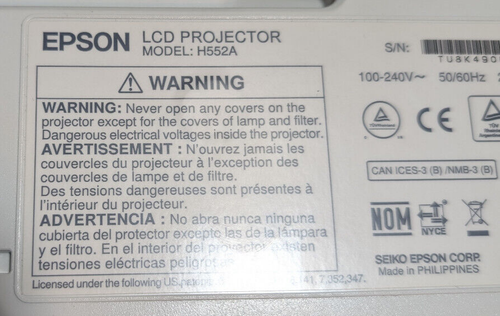 Epson EX3220 Projector, 3000 Lumens, 1080p Remote/Cord/Carry Bag - Picture 8 of 14