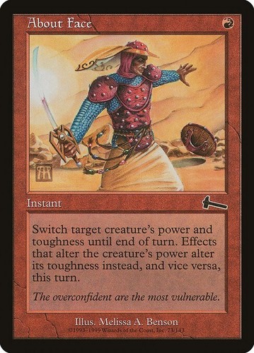 About Face - Urza's Legacy: #73, Magic: The Gathering Lp R197 | eBay