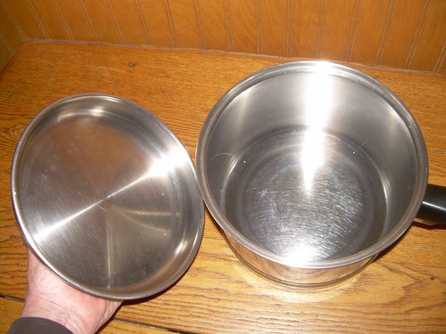 Vintage Lifetime 18-8 Stainless Steel Saucepan pot pan w/ lid 3 qt. - Picture 3 of 4