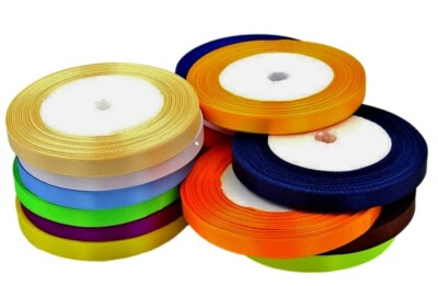 Satinband 10 mm ca.22 m Rolle / 25 Yards, Geschenkband, Dekoband,  Schleifenband