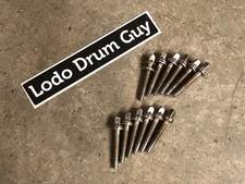 (12) Pearl Tom Drum Tension Rods w/Washers ROUGH DIRTY YOU GET ALL TWELVE #SH1