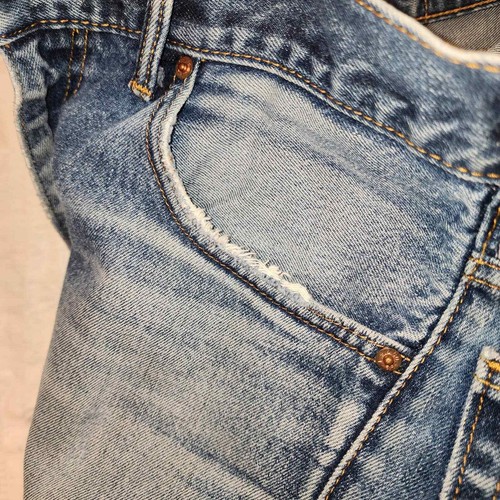 LEVI'S sz 32x32 men's 517 Jeans wallet work fade pre owned jeans - Picture 5 of 12