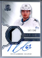 2016-17 The Cup #171 Kevin Labanc RC AUTO PATCH 097/249 - San Jose Sharks