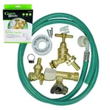 Outside Garden Tap Brass Full Kit For Through Wall Installation Self Cutting