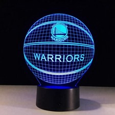 Lámpara de luz Golden State Warriors GSW Stephen Curry Klay Durant regalo coleccionable