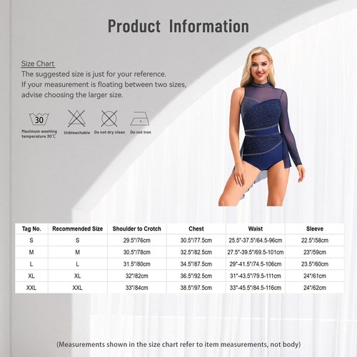 Women Dress Modern Dancewear Gymnastics Leotard Dance Costume Latin Lyrical - Picture 84 of 86