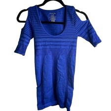 Free People blue bodycon cut out dress XS/S