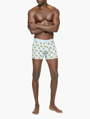 Calvin Klein CK ONE weicher Boxershorts aus Mikrofaser, NB 2226477, blau multi, XS - Bild 6 von 6