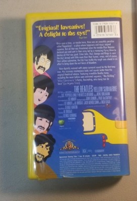 VINTAGE VHS BEATLES YELLOW SUBMARINE 80B 27616616036| eBay