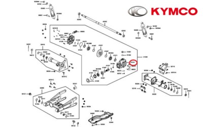 NEW OEM KYMCO Case left final gear linker Fallendgang MXU 500 2X4 4X4 4T EURO II