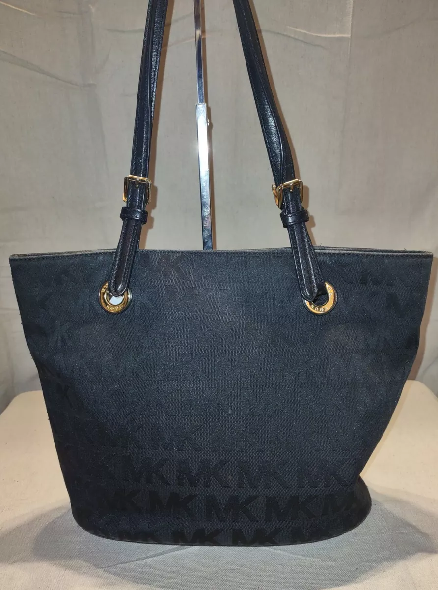 michael kors black monogram bag