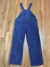 Big Smith Overalls Mens 36x28 Carpenter Jean Blue Denim Farm Work