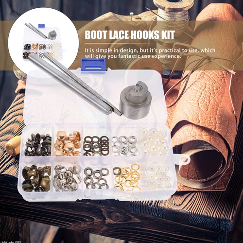 Kit ganci lacci stivali ganci lacci fibbie riparazione ganci fibbia - Foto 8 di 12