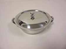 Oneida DJ Individual Casserole Dish with Lid Single Serving 8 Oz Stainless