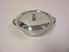 Oneida DJ Individual Casserole Dish with Lid Single Serving 8 Oz Stainless